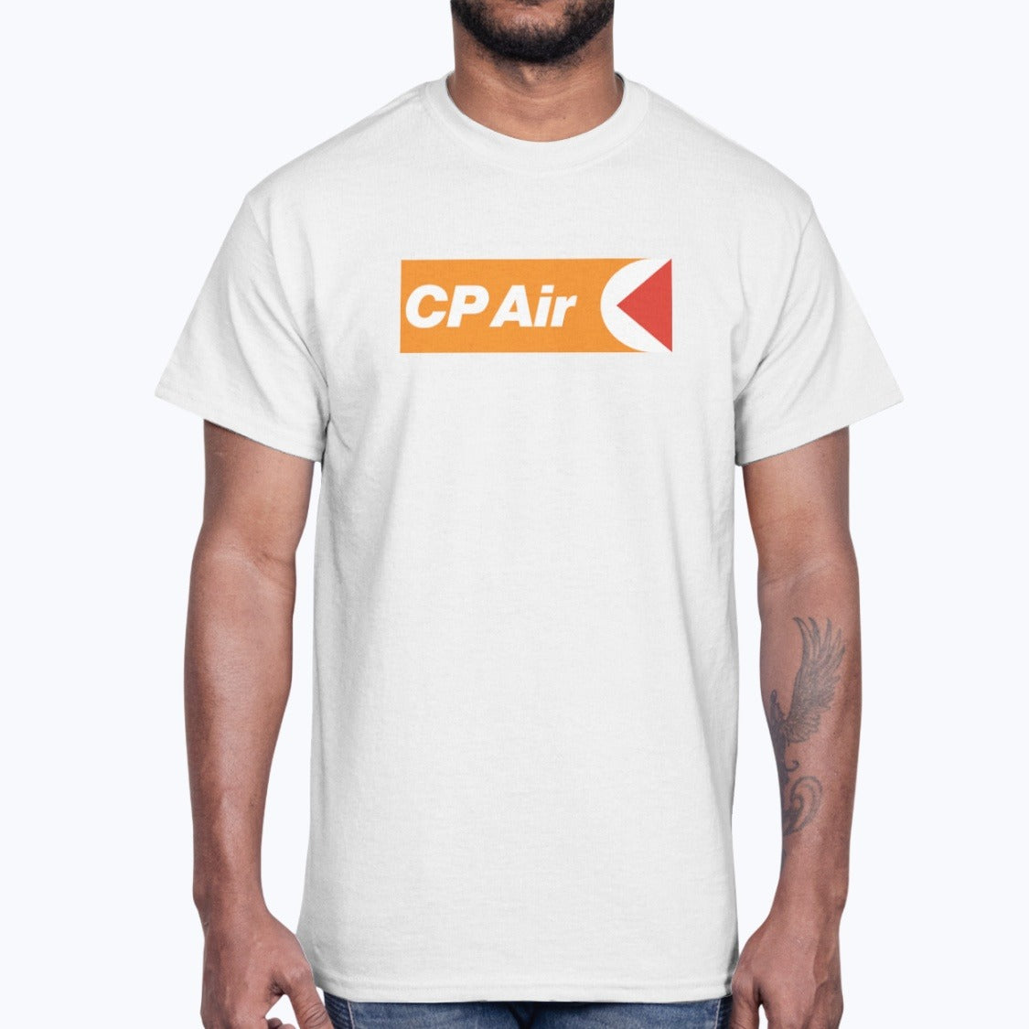 CP Air Unisex T-Shirt - White - Model