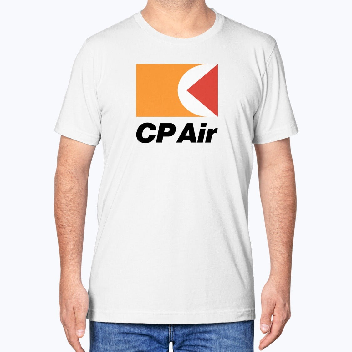 CP Air Unisex T-Shirt - White - Model