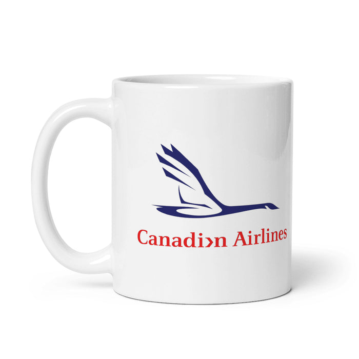 Canadian Airlines Coffee Mug - White - 11 oz - Right