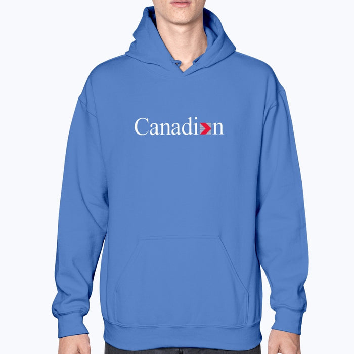 Canadian Airlines Unisex Hoodie - Royal Blue - Model