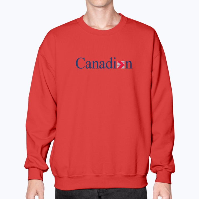 Canadian Airlines Unisex Sweatshirt - Red - Model