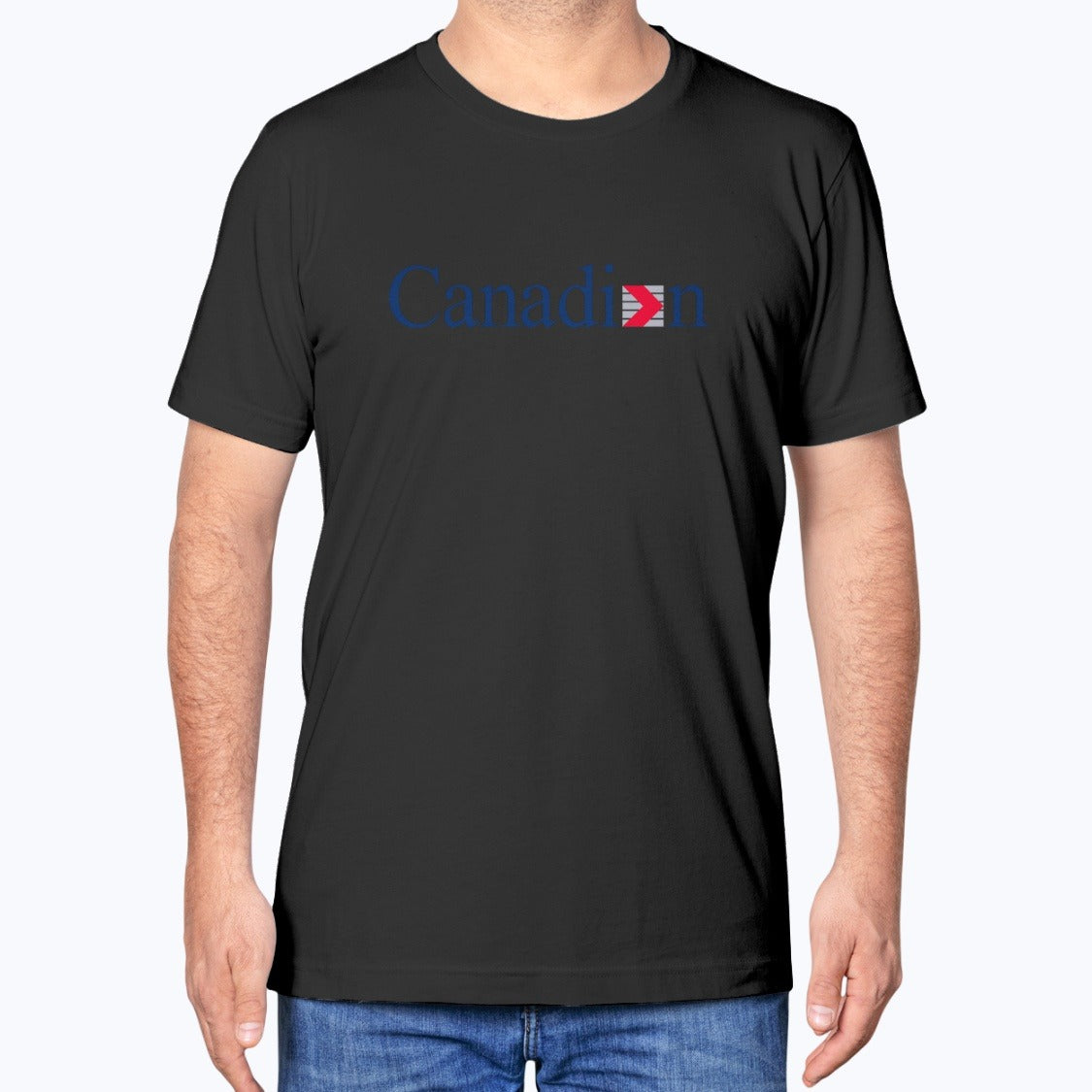 Canadian Airlines Unisex T-Shirt - Black - Model