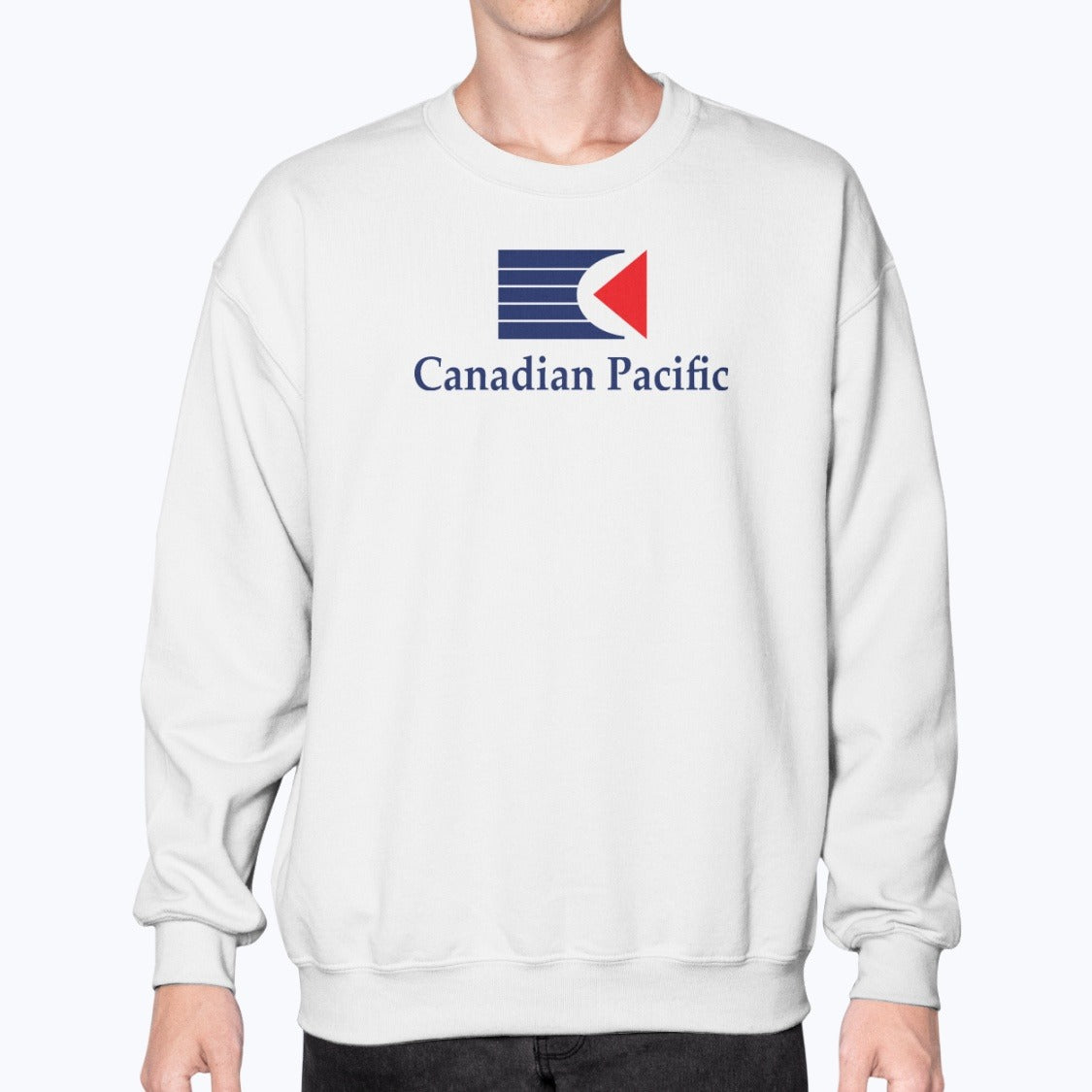 Canadian Pacific Air Lines Unisex Sweatshirt - White - Model