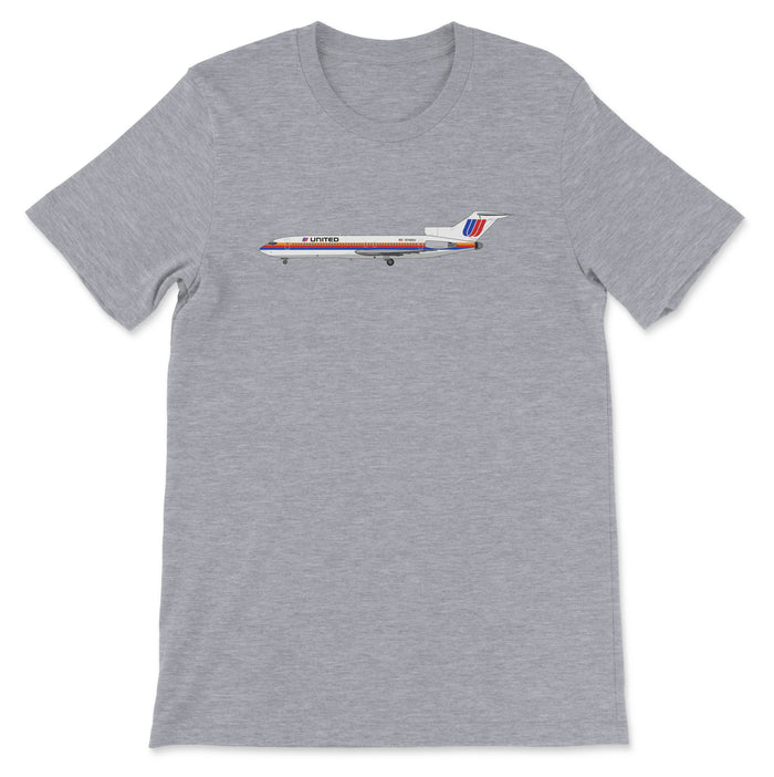 United Airlines Boeing 727 Unisex T-Shirt - Athletic Heather