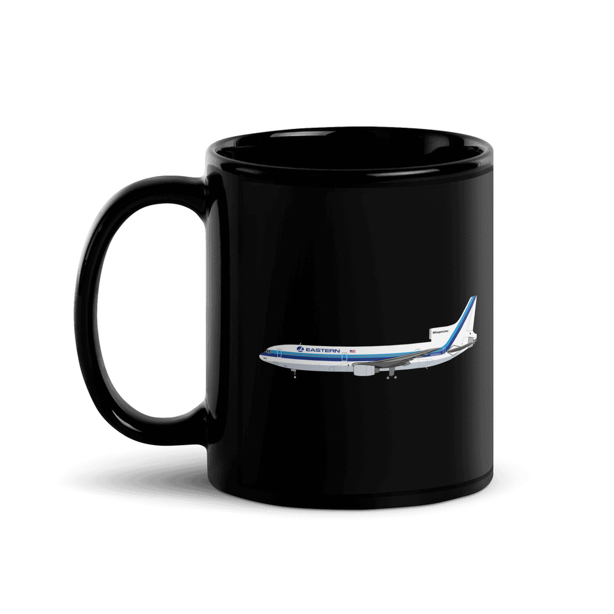 Eastern Air Lines L-1011 Coffee Mug - Black - 11 oz - Right
