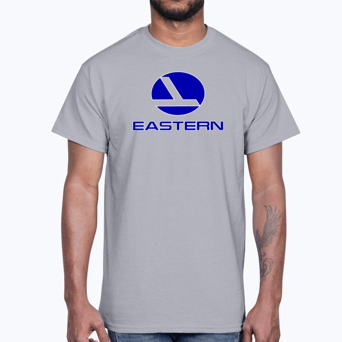 Eastern Air Lines Unisex T-Shirt - Sport Grey - Model