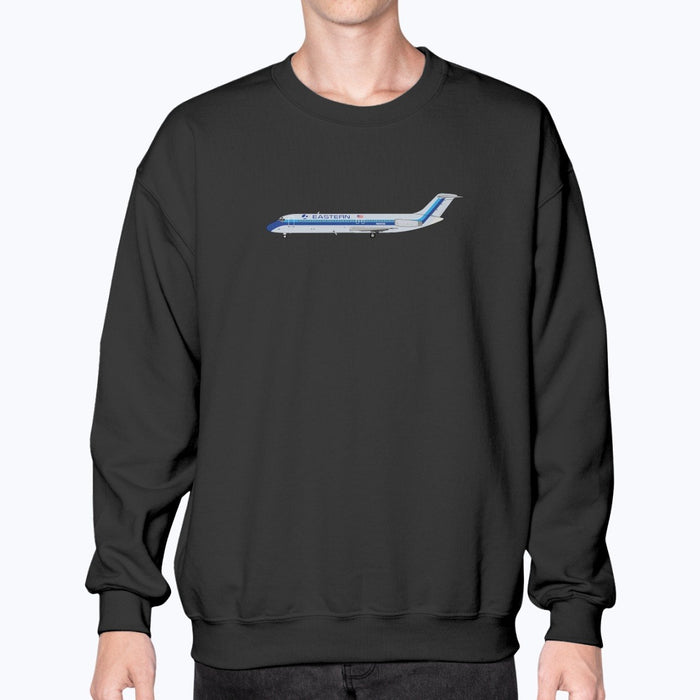 Eastern Airlines DC-9 Unisex Sweatshirt - Black - Model