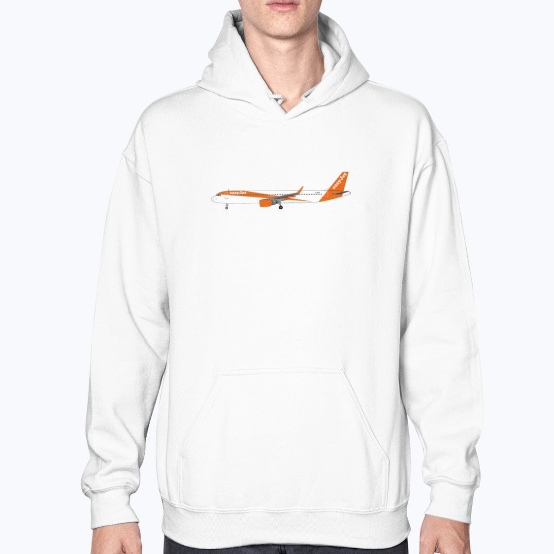 EasyJet Airbus A321 Unisex Hoodie - White - Model