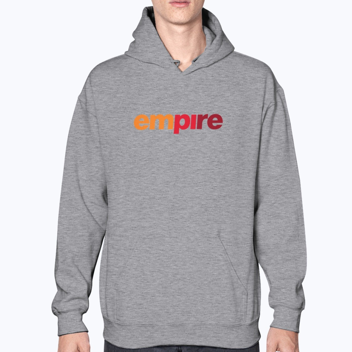 Empire Airlines Unisex Hoodie - Sport Grey - Model