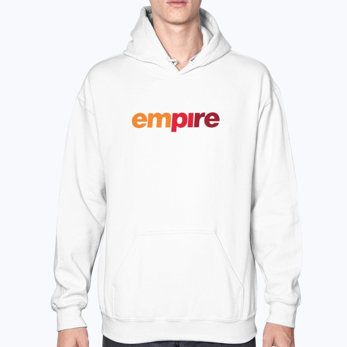 Empire Airlines Unisex Hoodie - White - Model