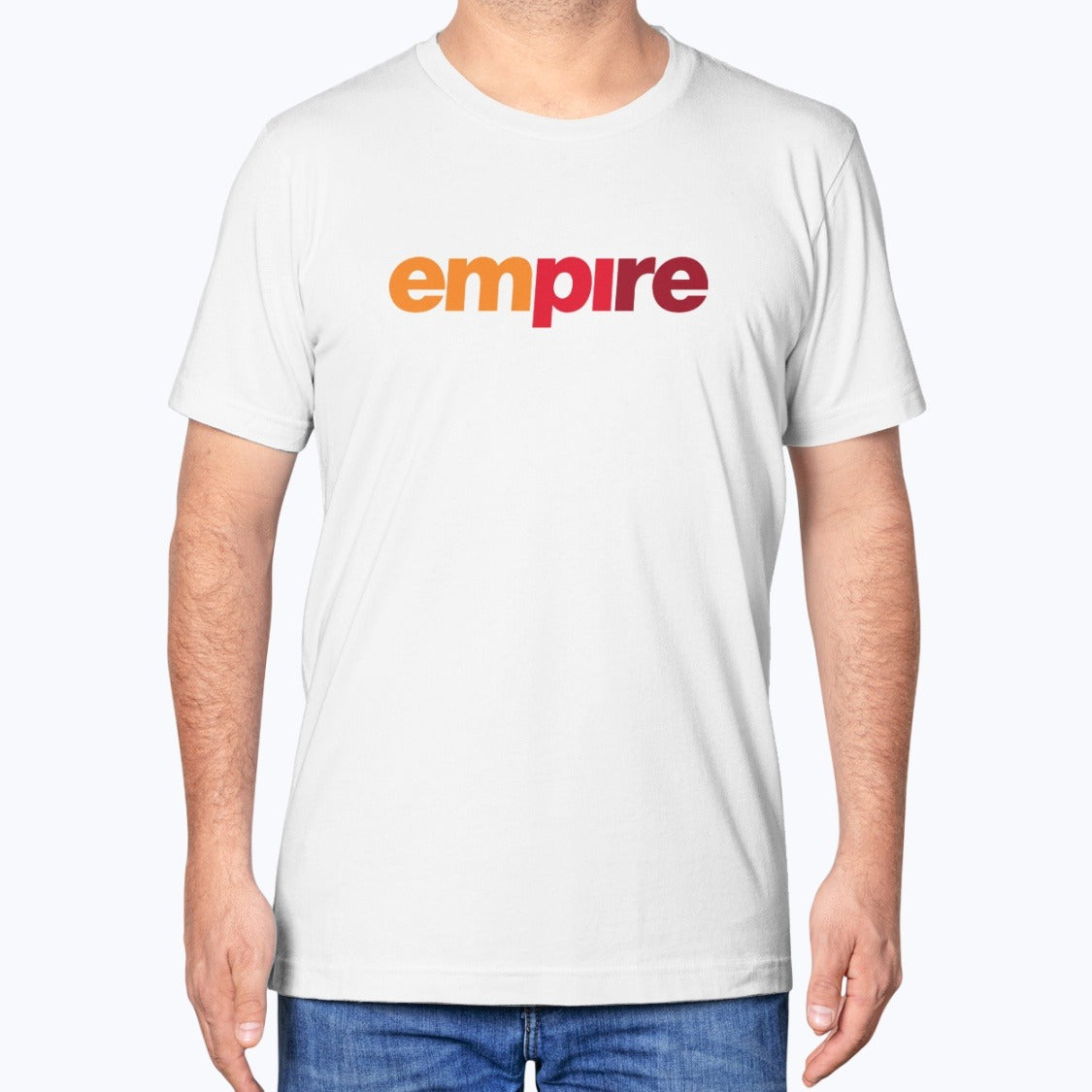 Empire Airlines Unisex T-Shirt - White - Model