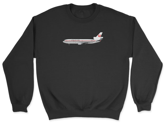 Japan Airlines McDonnell Douglas DC-10 Unisex Sweatshirt - Black