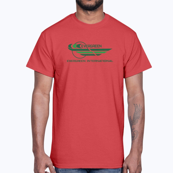 Evergreen Airlines Unisex T-Shirt - Red - Model