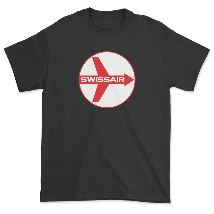 Swissair Unisex T-Shirt - Black