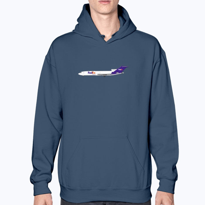 FedEx B727 Unisex Hoodie - Navy - Model