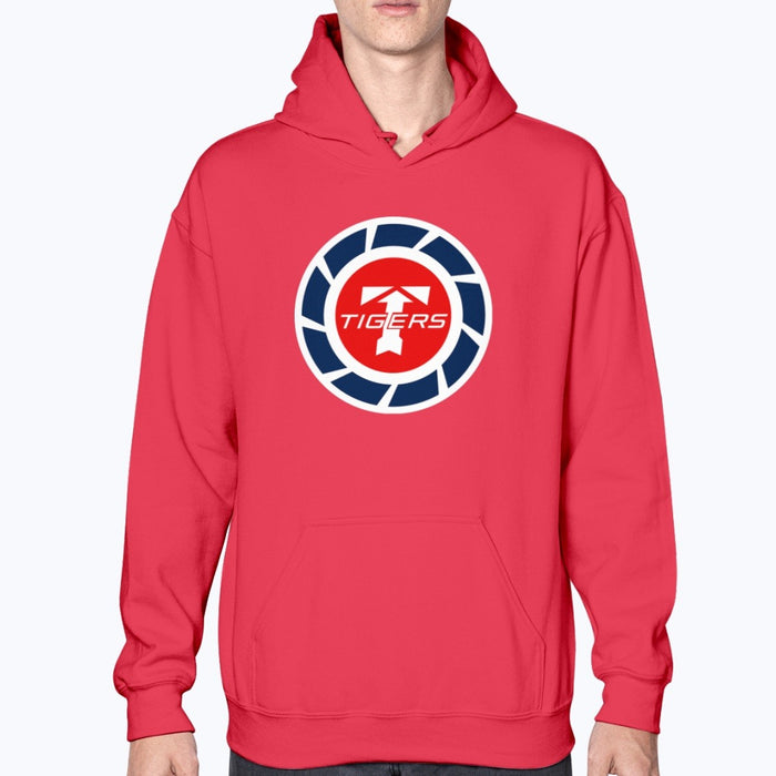Flying Tiger Line Unisex Hoodie - Red - Model