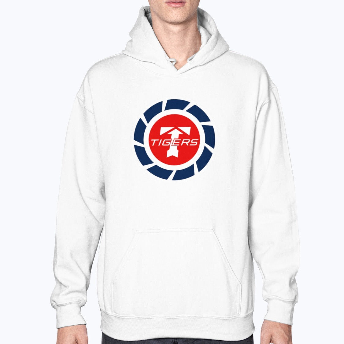 Flying Tiger Line Unisex Hoodie - White - Model