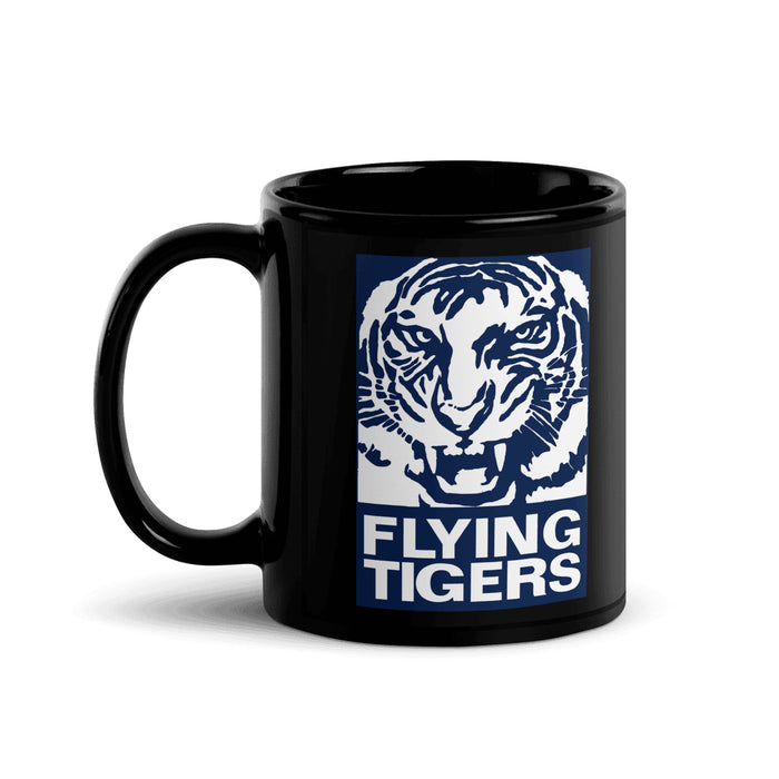 Flying Tigers Coffee Mug - Black - 11 oz - Right