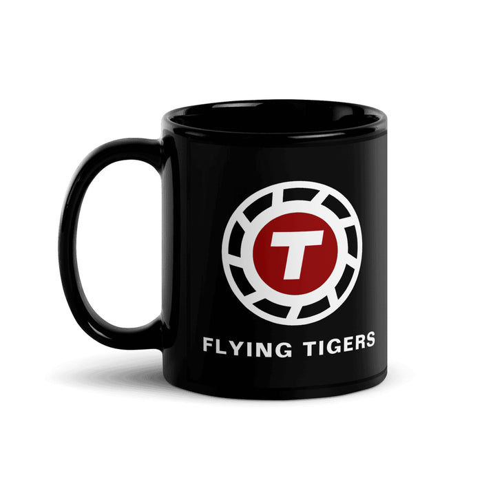 Flying Tigers Coffee Mug - Black - 11 oz - Right