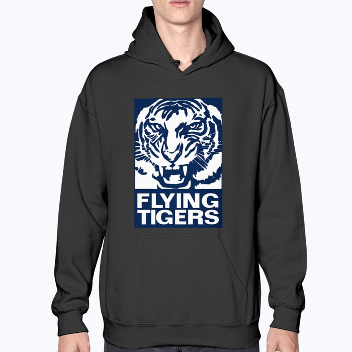 Flying Tigers Unisex Hoodie - Black - Model