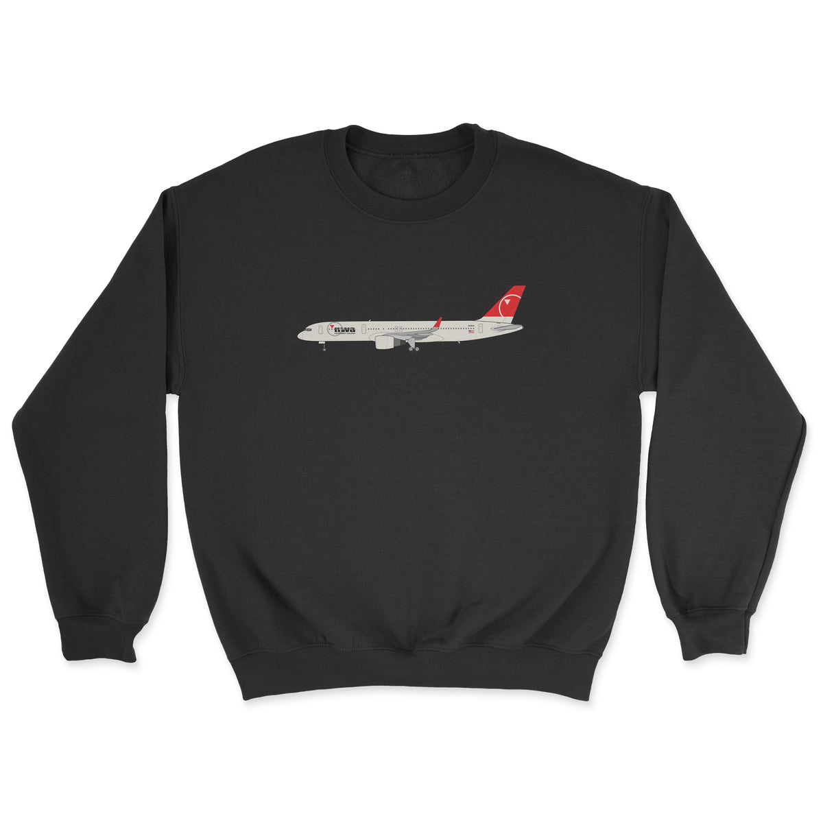 Northwest Airlines Boeing 757 Unisex Sweatshirt - Black