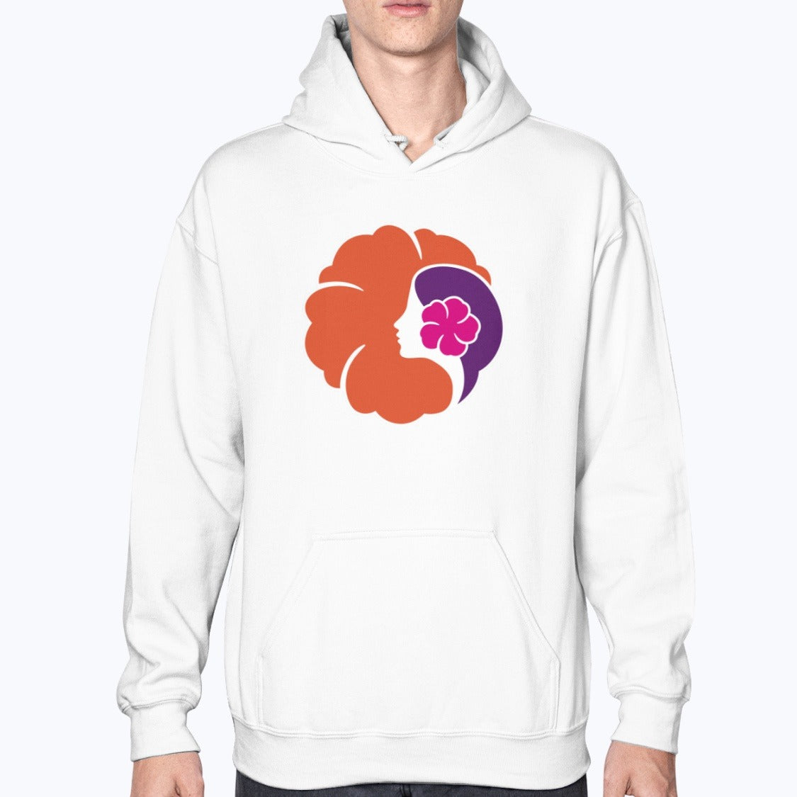 Hawaiian Airlines 1995 Unisex Hoodie - White - Model