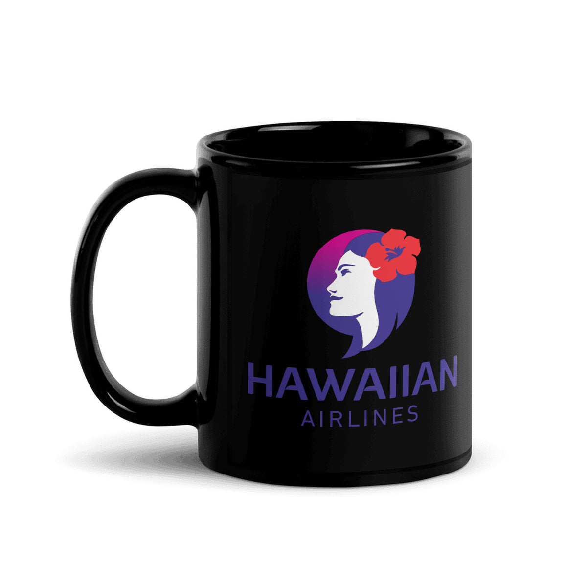 Hawaiian Airlines 2017 Coffee Mug - Black - 11 oz - Right