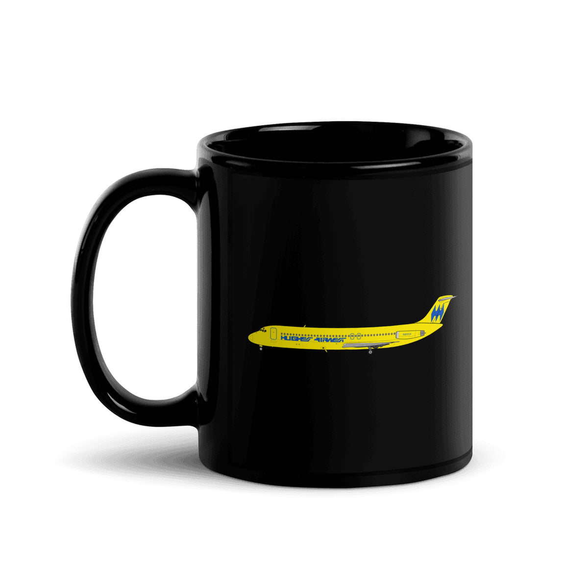 Hughes Airwest DC-9-31 Coffee Mug - Black - 11 oz - Right