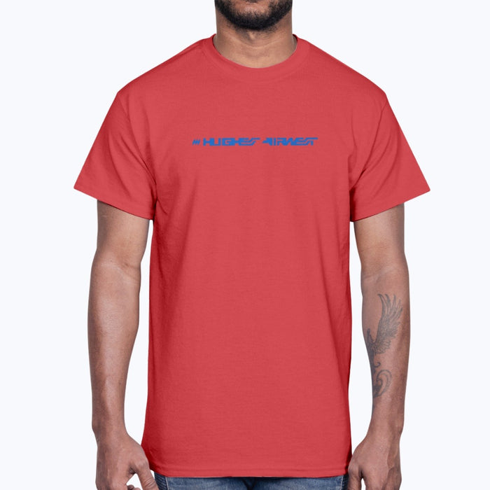 Hughes Airwest Unisex T-Shirt - Red - Model