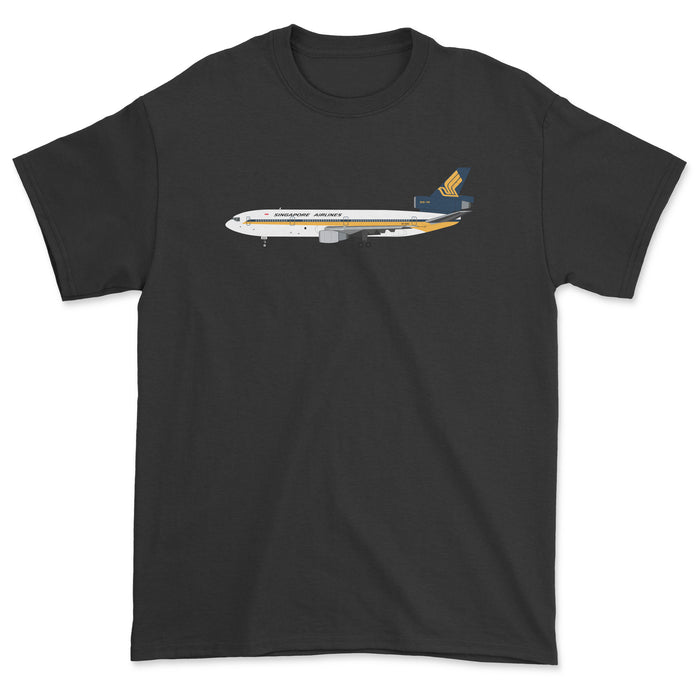 Singapore Airlines McDonnell Douglas DC-10 Unisex T-Shirt - Black