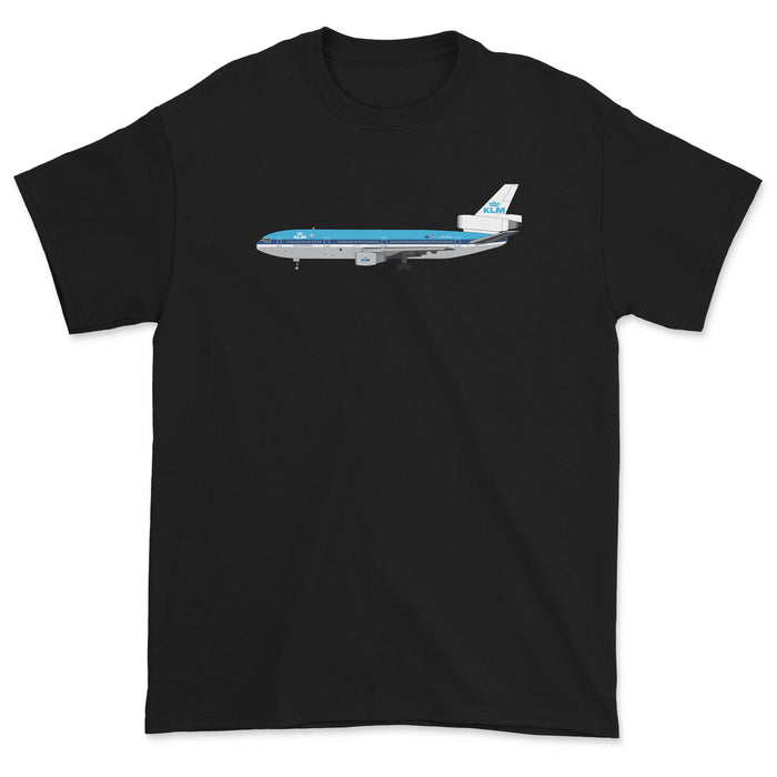 KLM McDonnell Douglas DC-10 Unisex T-Shirt - Black