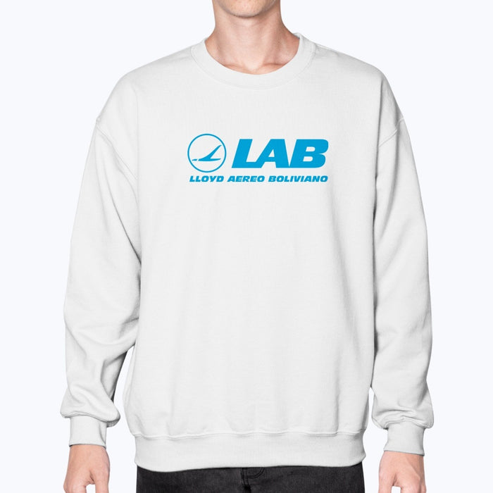Lloyd Aereo Boliviano Unisex Sweatshirt - White - Model