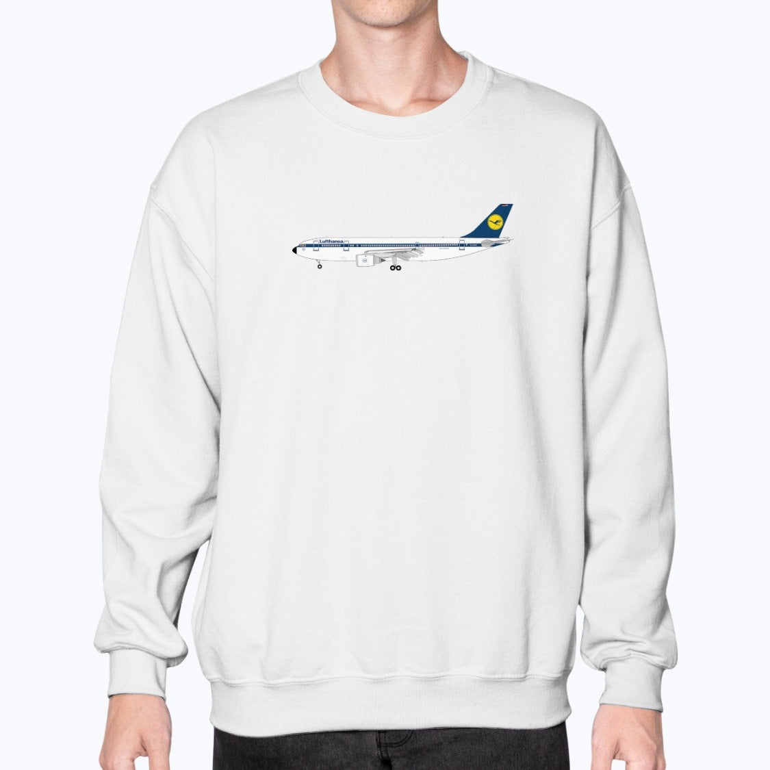 Lufthansa A300 Unisex Sweatshirt - White - Model