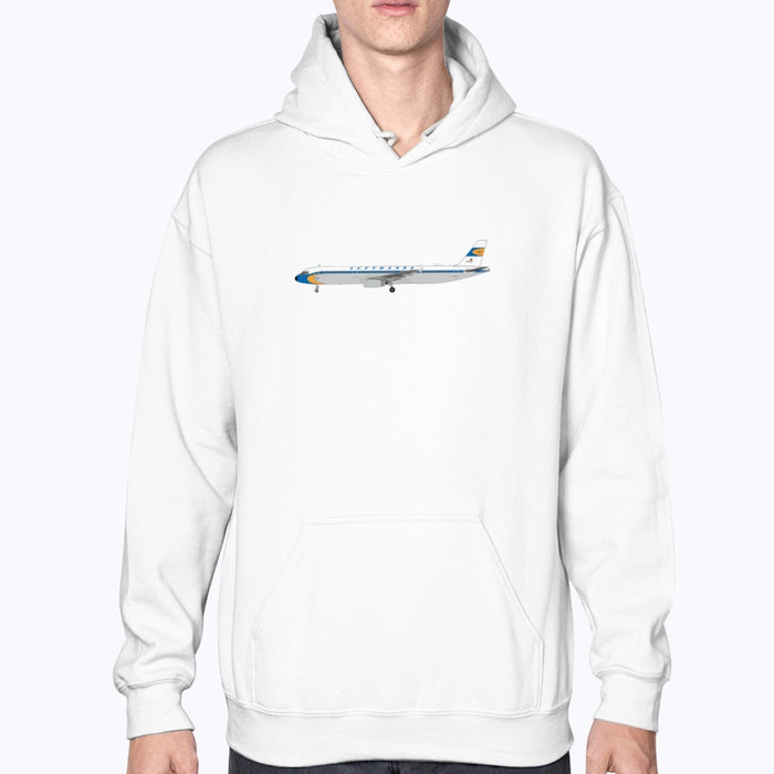Lufthansa A321 Unisex Hoodie - White - Model