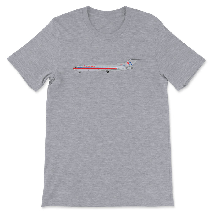 American Airlines Boeing 727 Unisex T-Shirt - Athletic Heather