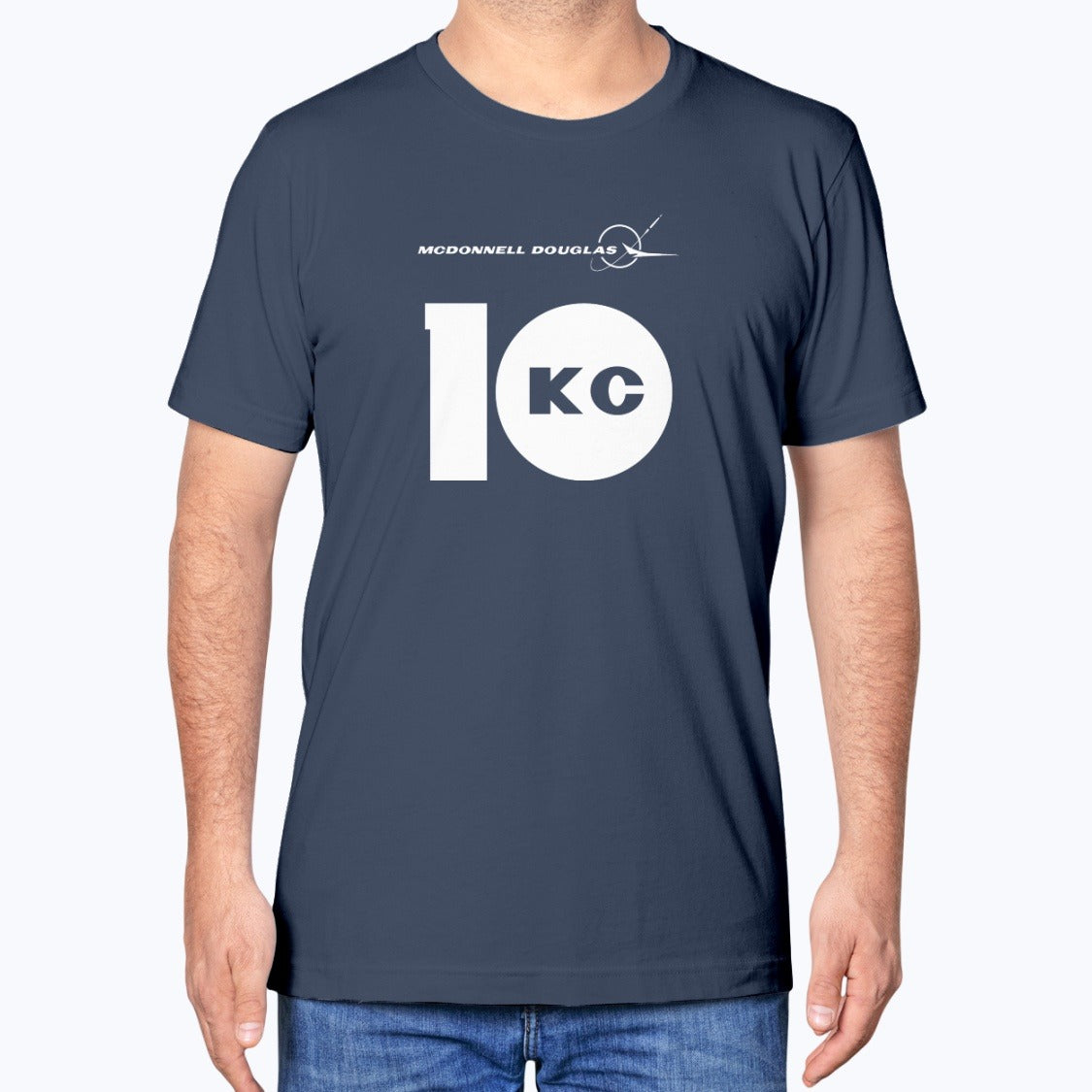 McDonnell Douglas KC-10 Extender Unisex T-Shirt - Navy - Model