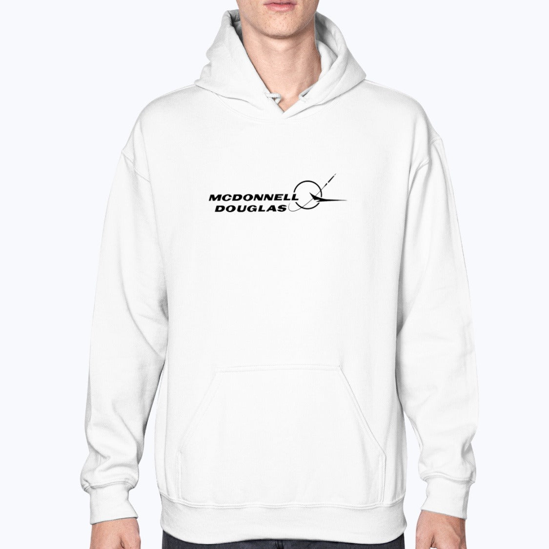 McDonnell Douglas Unisex Hoodie - White - Model