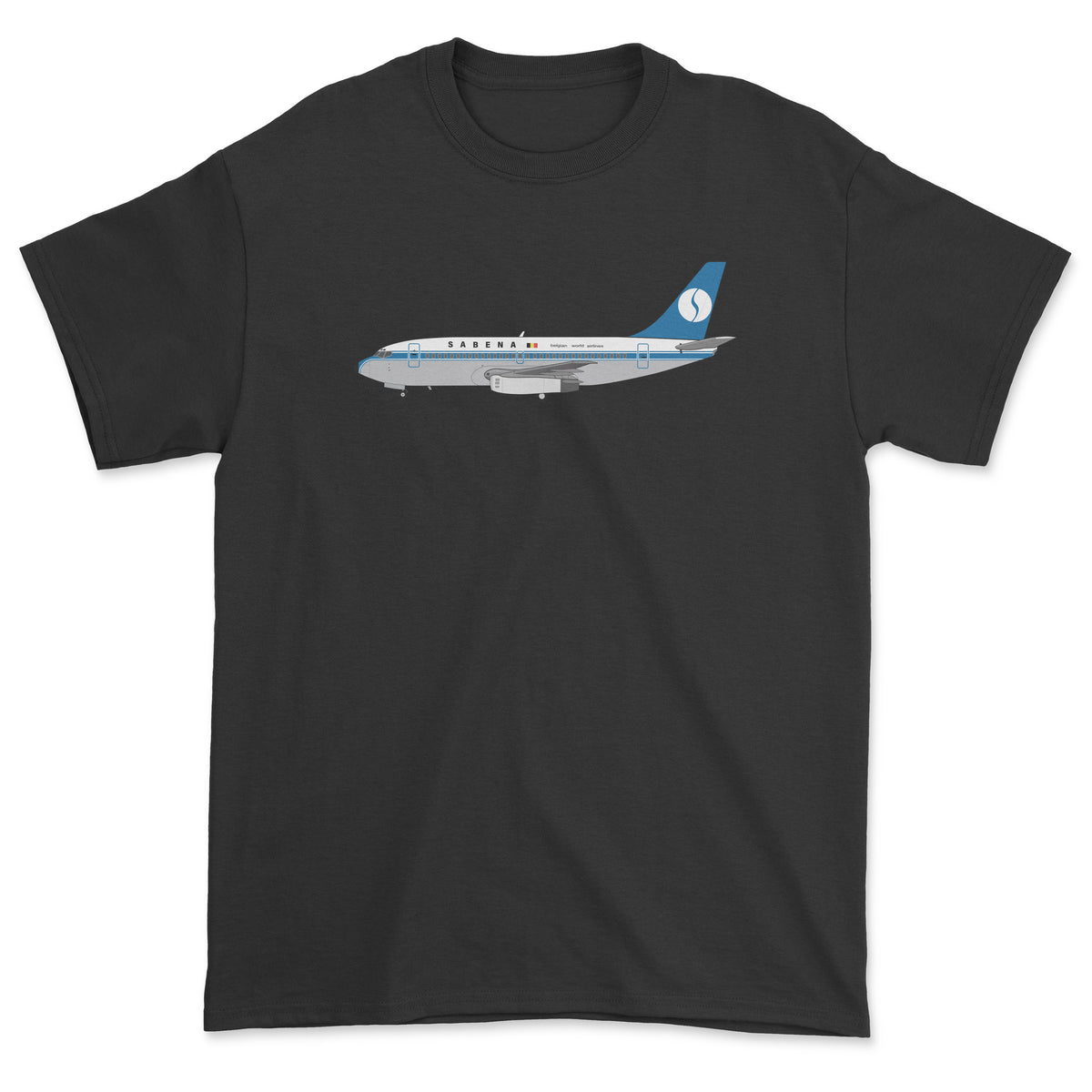 Sabena Boeing 737 Unisex T-Shirt - Black