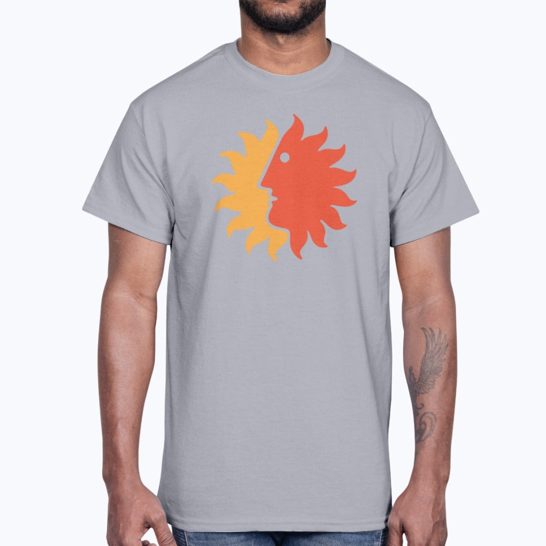 National Airlines Unisex T-Shirt - Sport Grey - Model