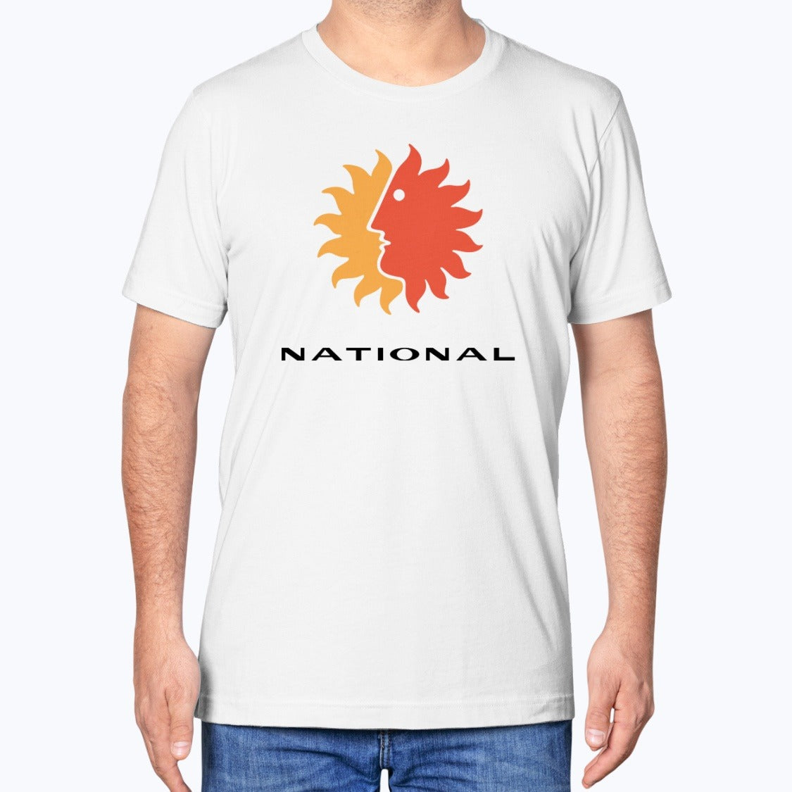 National Airlines Unisex T-Shirt - White - Model