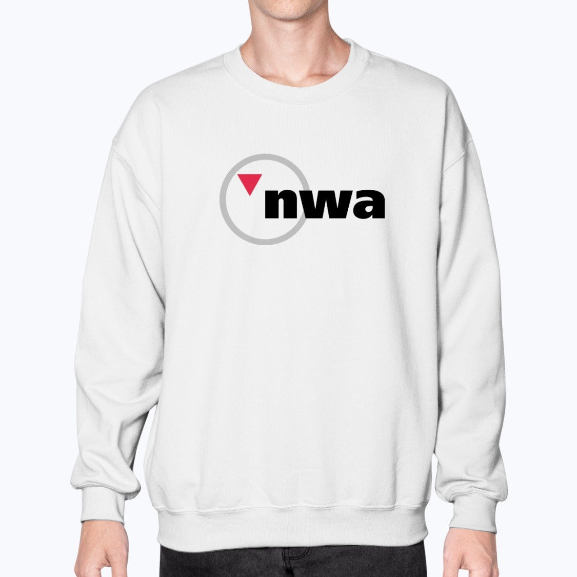Northwest Airlines Unisex Sweatshirt - White - Model