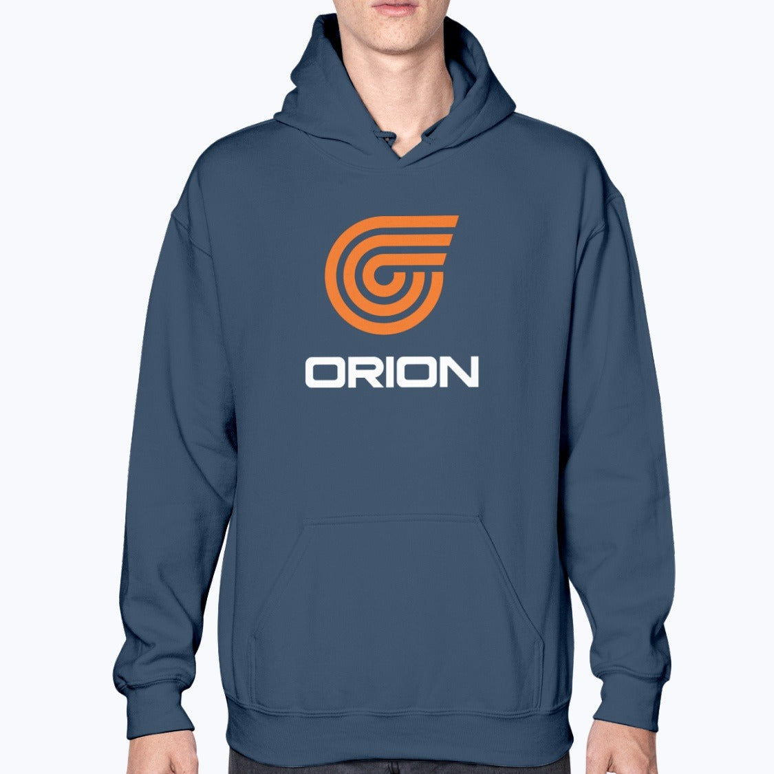 Orion Airways Unisex Hoodie - Navy - Model