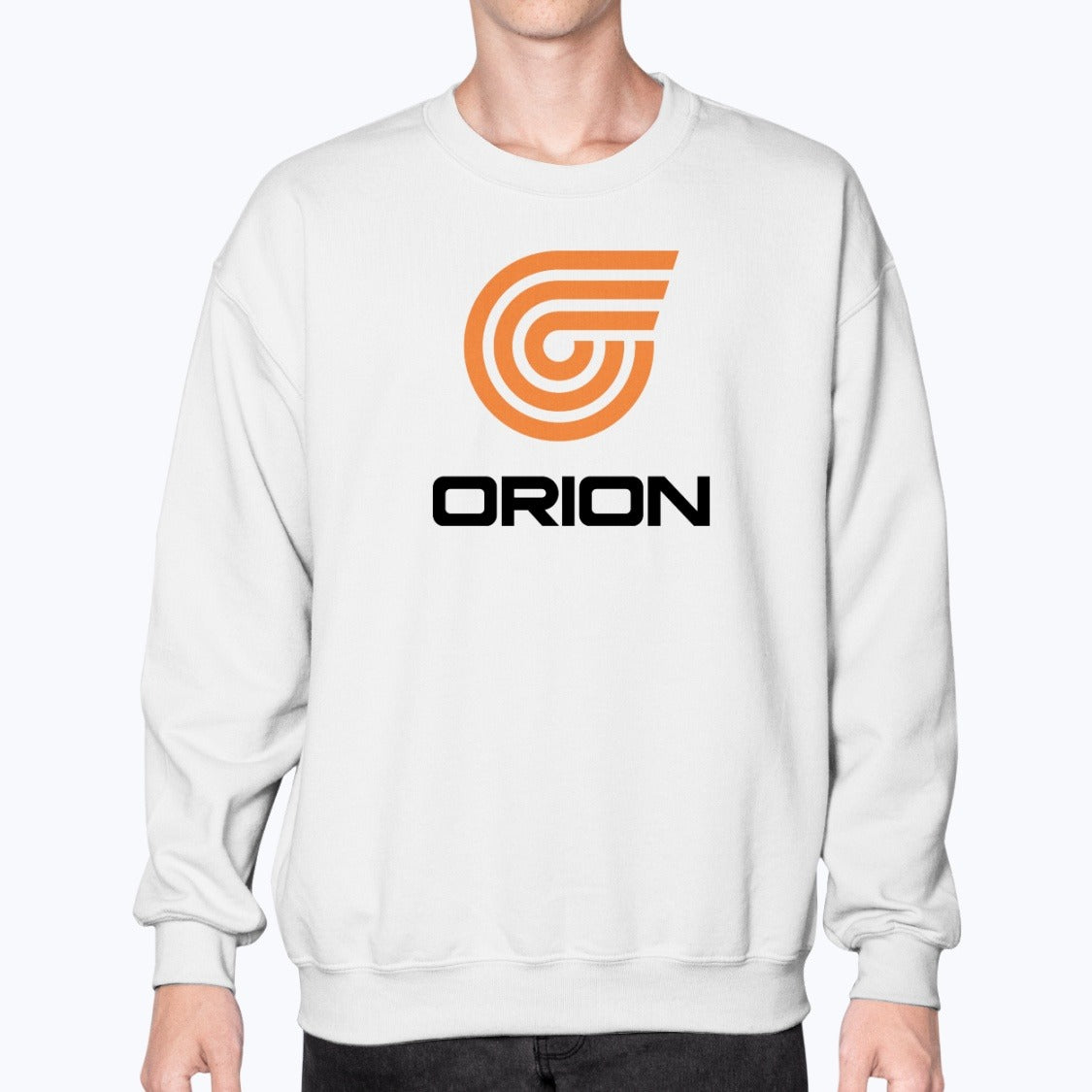 Orion Airways Unisex Sweatshirt - White - Model