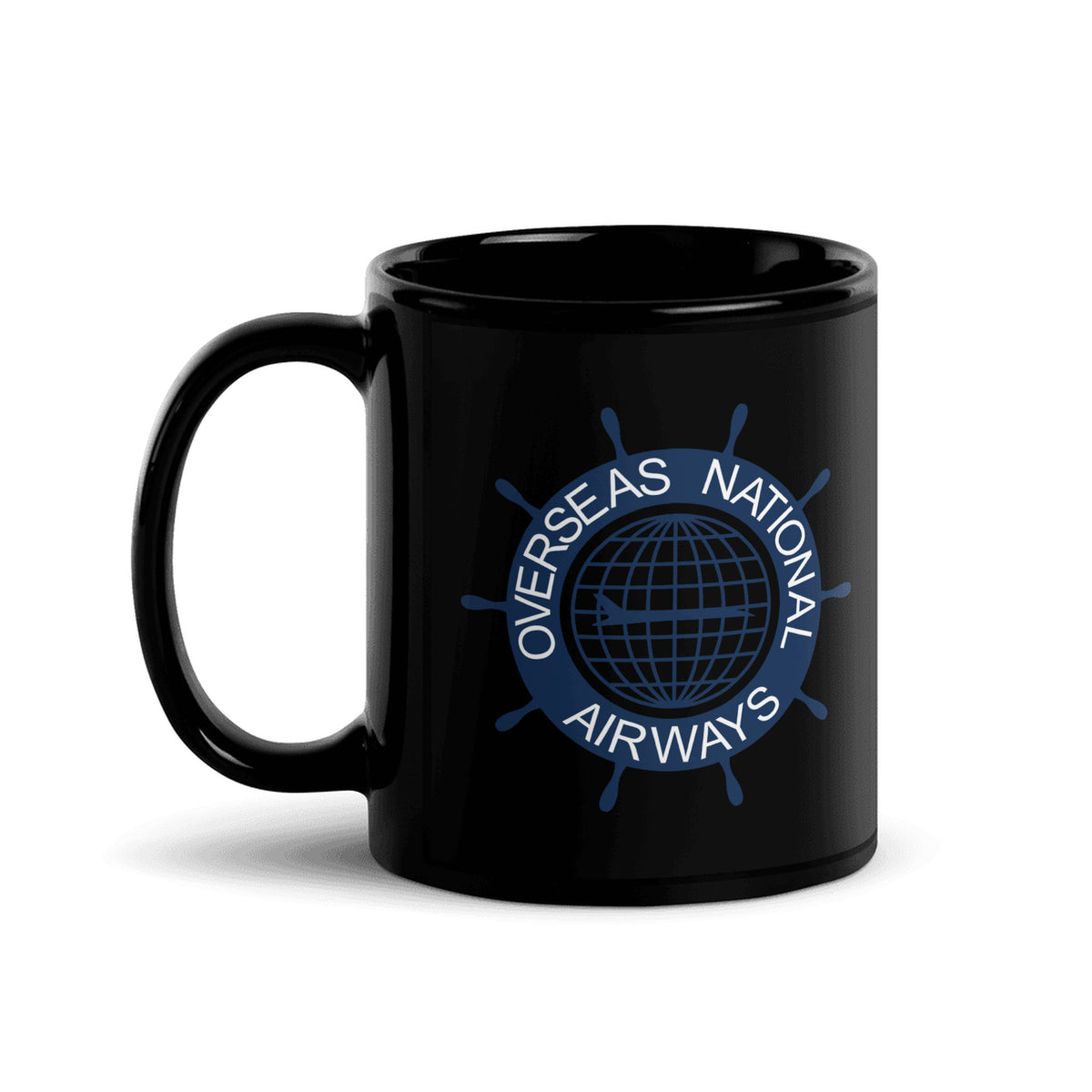 Overseas National Airways ONA Coffee Mug - Black - 11 oz - Right