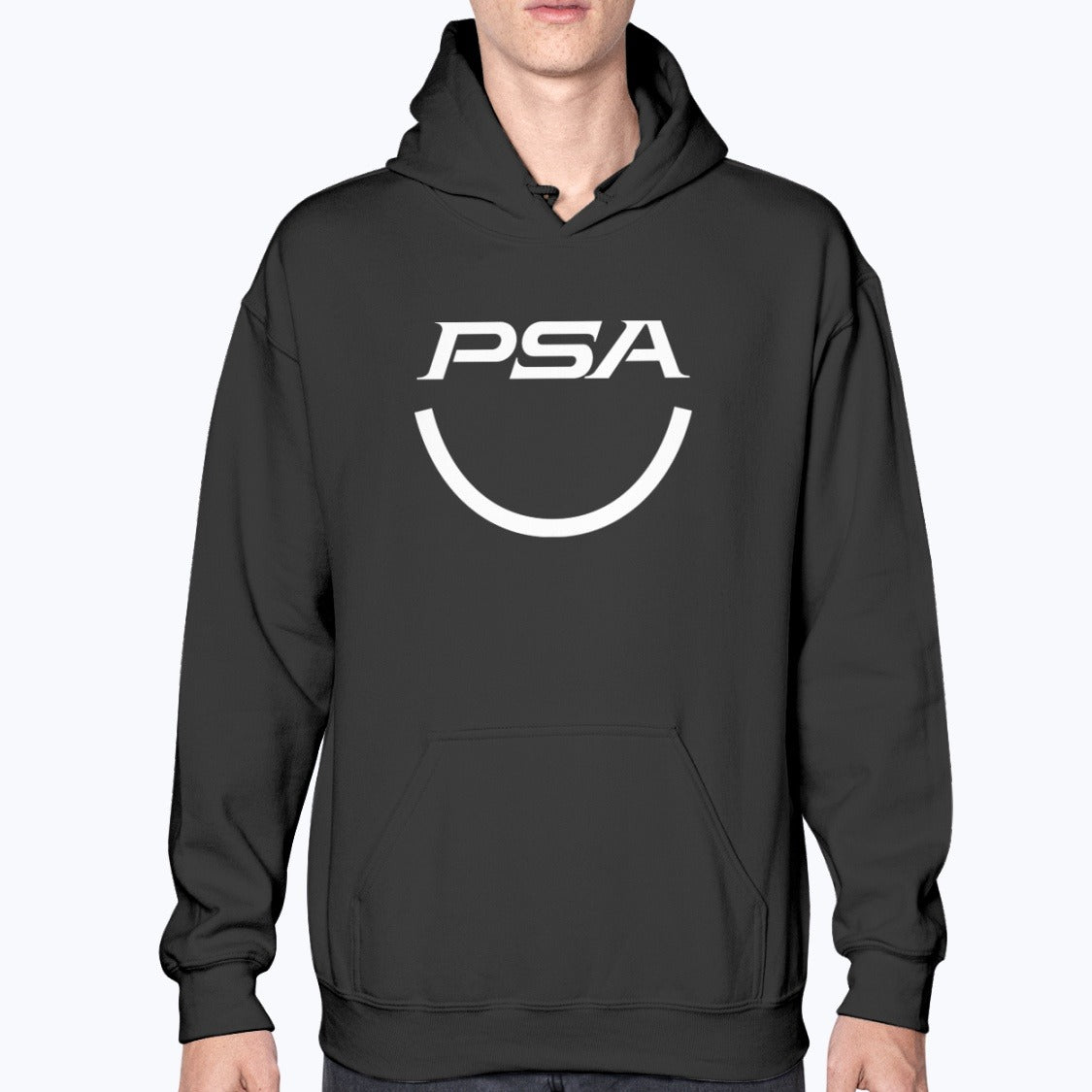 PSA Unisex Hoodie - Black - Model