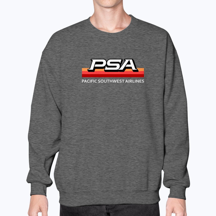 PSA Unisex Sweatshirt - Dark Heather - Model