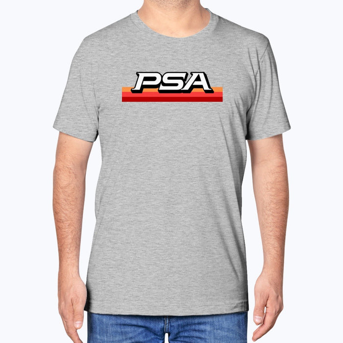 PSA Unisex T-Shirt - Athletic Heather - Model