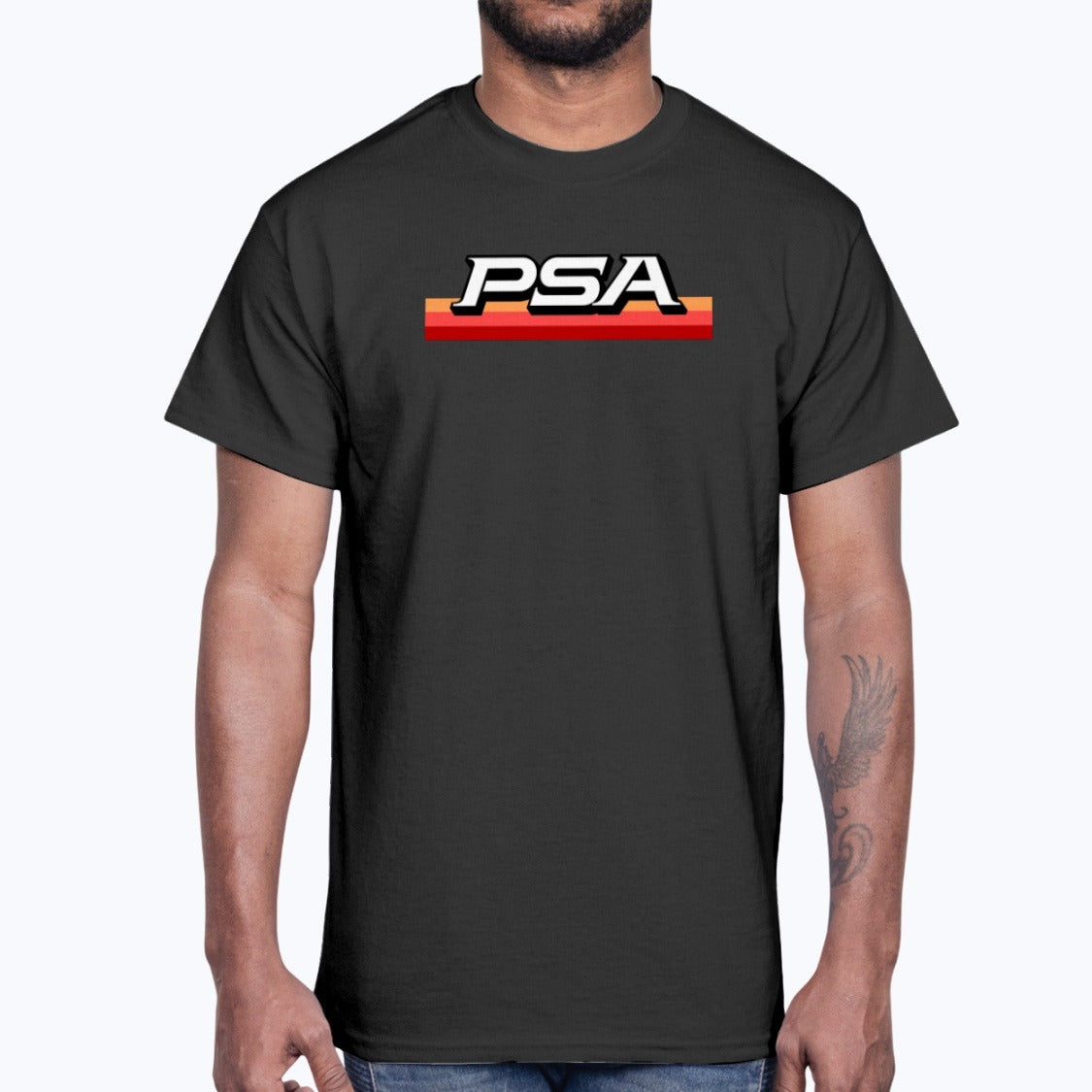 PSA Unisex T-Shirt - Black - Model