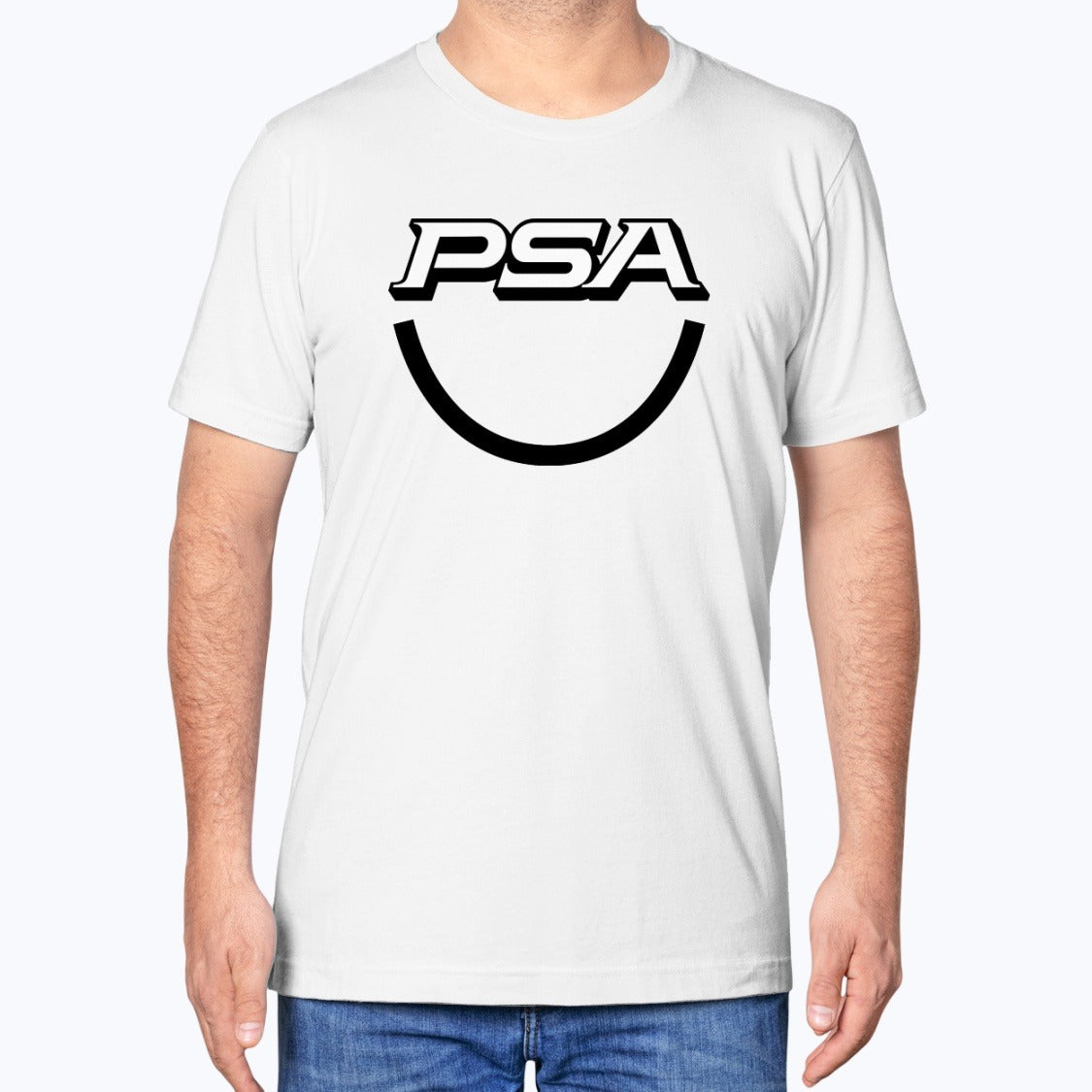 PSA Unisex T-Shirt - White - Model