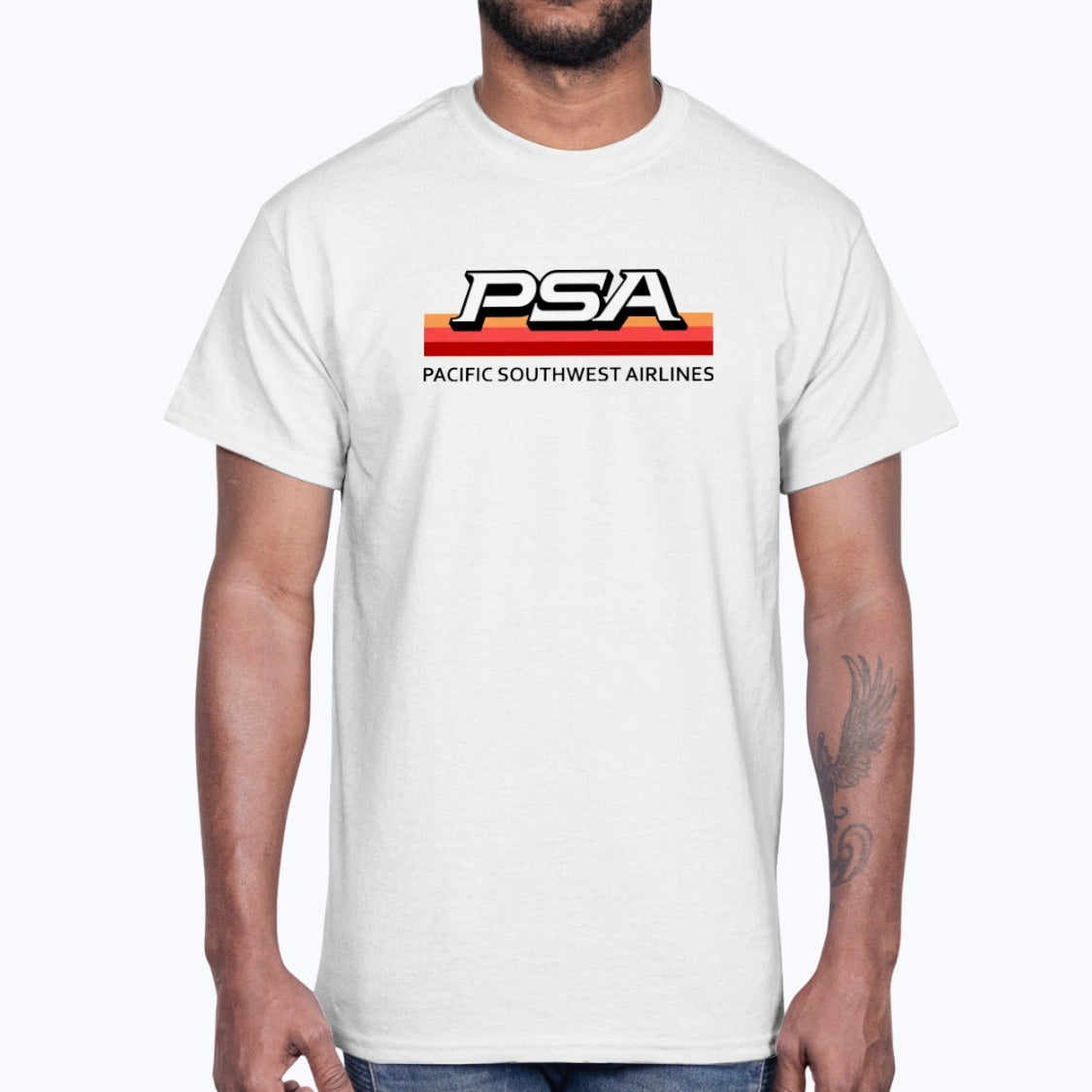 PSA Unisex T-Shirt - White - Model